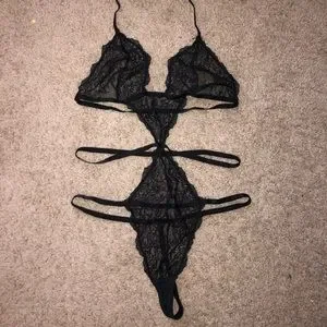 Victoria s Secret Tops Vs Very Sexy Strappy Eyelash Lace Teddy Poshmark